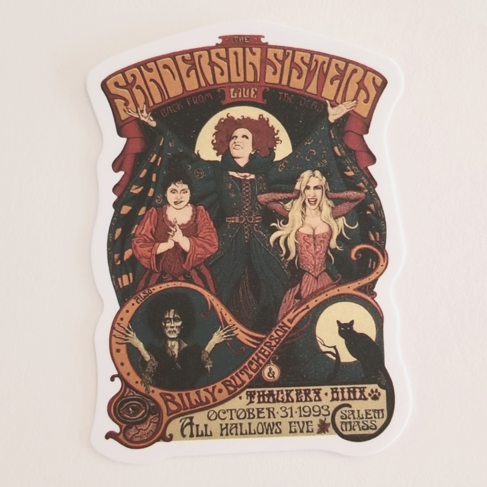 10/$10 Sanderson Sisters, Binx & Billy Sticker